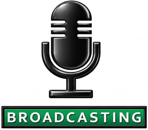 microphone with Broadcasting title