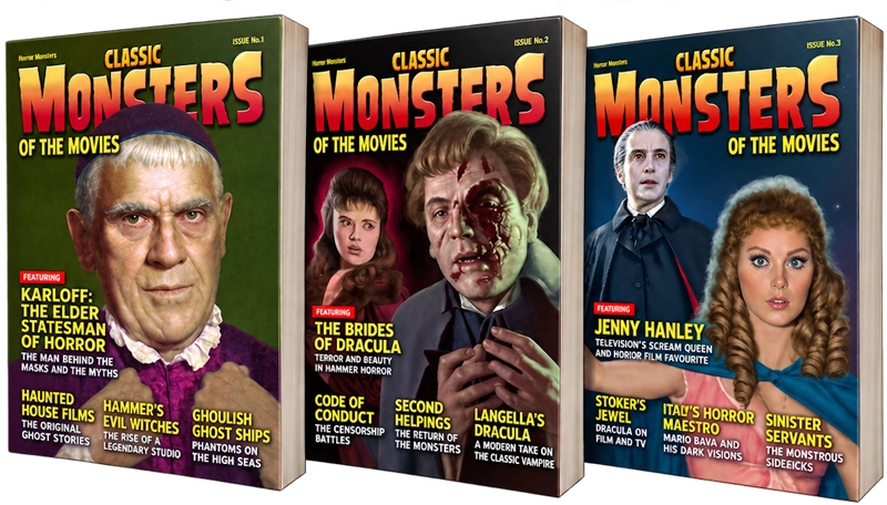 Classic Monsters of the Movies magazine covers