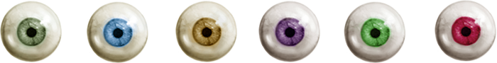 Row of eyeballs