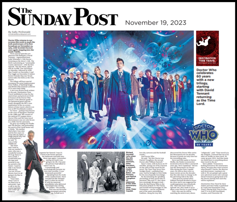 Destination Time Travel The Sunday Post article