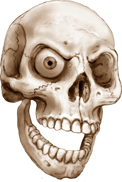 Sepia skull