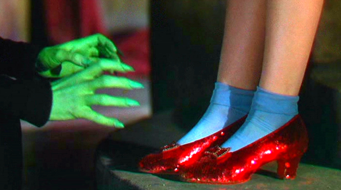 wizard of oz and the red glass shoes