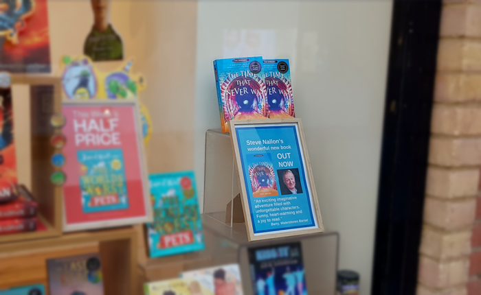 swidgers in waterstones window