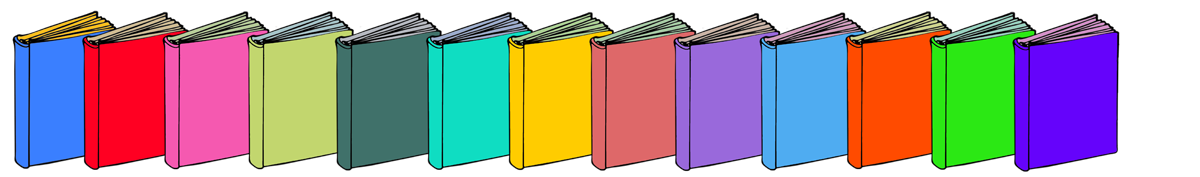 Line of books
