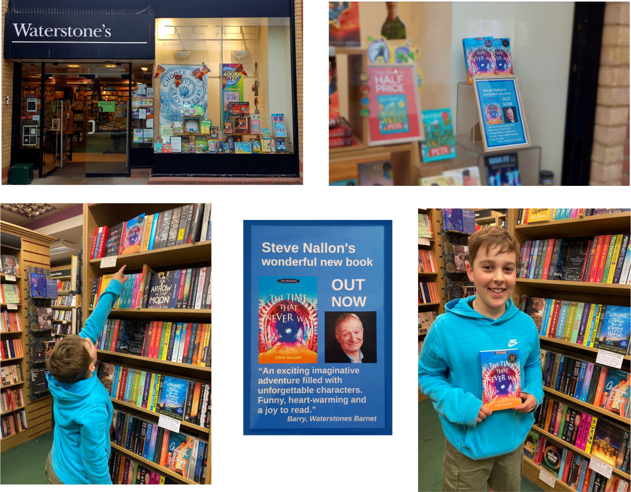 Readers review boy with swidgers book in bookshop