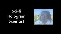 Sci-fi Holgram Professor