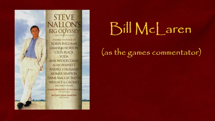 Bill McLaren as the games commentator