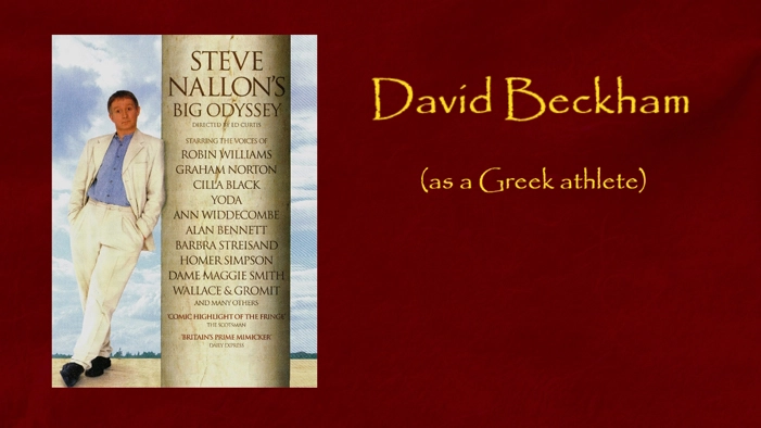 David Beckham as a Greek athlete