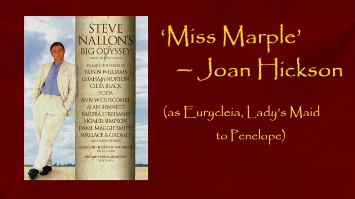 'Miss Marple' - Joan Hickson - as Eurycleia, Lady's Maid to Penelope