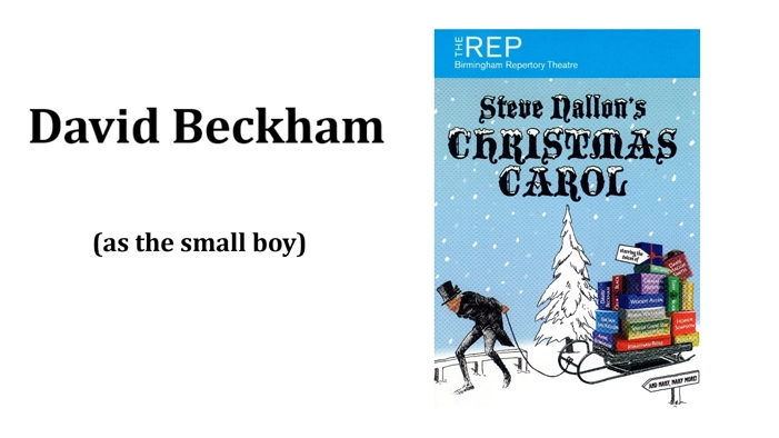 David Beckham (as the small boy)
