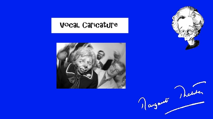 Thatcher Vocal Caricature. 