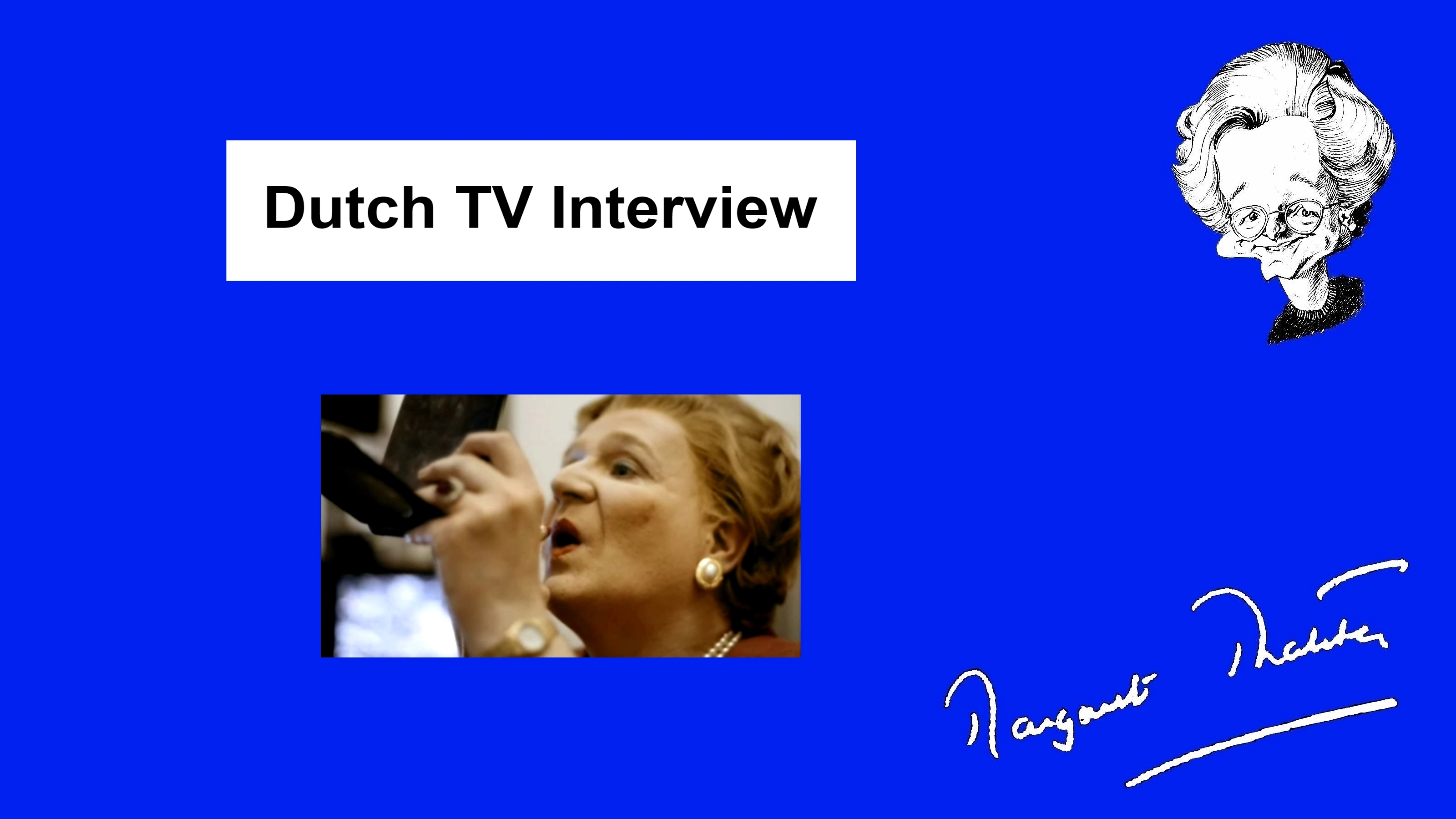 SPITTING IMAGE: Dutch TV Interview